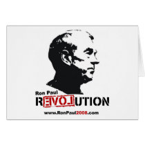 Ron Paul face Stencil - Revolution cards