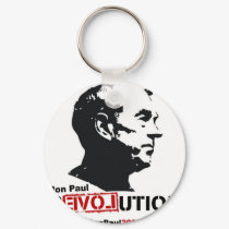 Ron Paul face Stencil - Revolution keychains