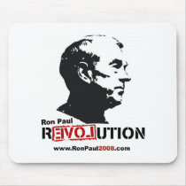 Ron Paul face Stencil - Revolution mousepads