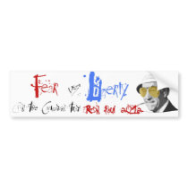 Ron Paul "Fear vs Liberty" Bumper Sticker