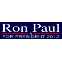 Ron Paul for President 2012 bumpersticker