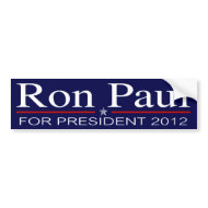 Ron Paul for President 2012 bumpersticker