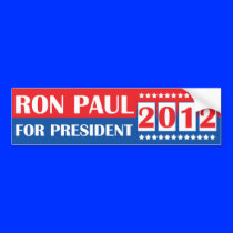 Ron Paul for President 2012 Bumper Sticker