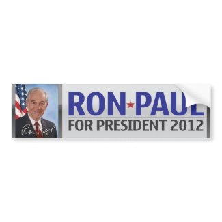 Ron Paul for President 2012 Bumper Sticker bumpersticker