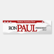 Ron Paul for President 2012 Bumper Sticker