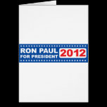 Ron Paul for President 2012 Card