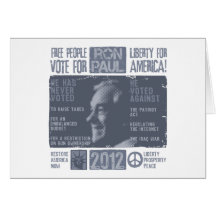Ron Paul for president 2012 Card
