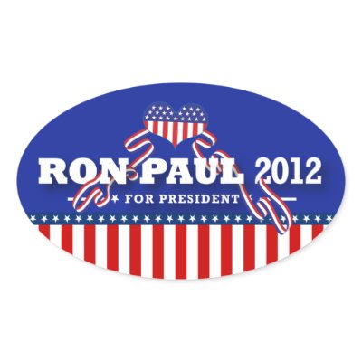 Ron Paul for President 2012 Oval Sticker by republikan