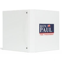 RON PAUL FOR PRESIDENT (Ban 3 Ring Binders