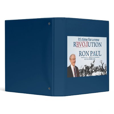 Ron Paul for President Vinyl Binders