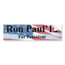 Ron Paul For President Bumpersticker Bumper Stickers