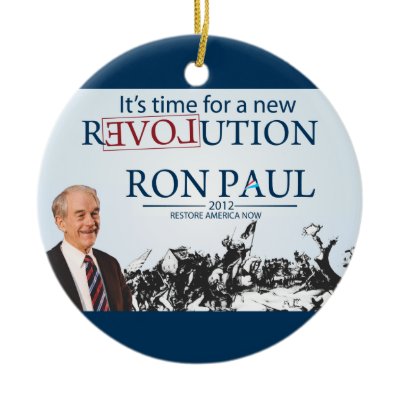 Ron Paul for President Christmas Tree Ornaments