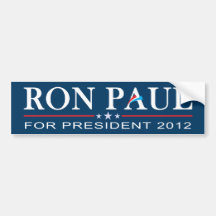 Ron Paul for President for 2012 Bumper Stickers