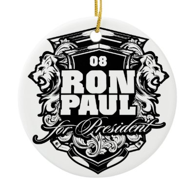 Ron Paul for President Christmas Tree Ornament
