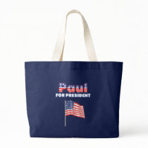 Ron Paul for President Patriotic American Flag Tote Bags