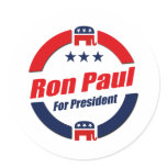 RON PAUL FOR PRESIDENT (Rep Stickers