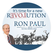 Ron Paul for President Round Sticker