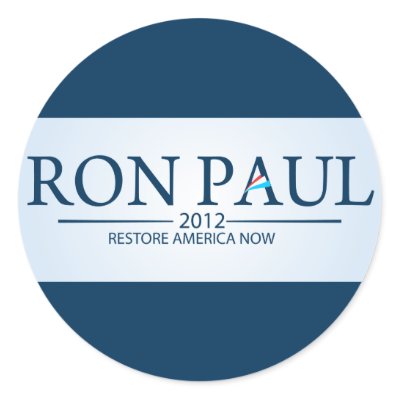 Ron Paul for President Round Sticker