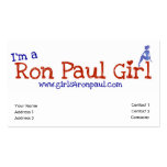Ron Paul Girls Card VBusiness business cards