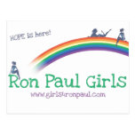 Ron Paul girls Hope Shirts postcards