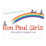 Ron Paul girls Hope Shirts postcards