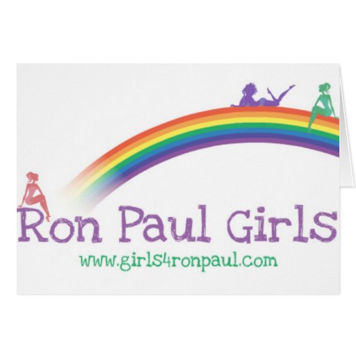 Ron Paul Girls Rainbow Hope Card