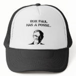 Ron Paul has a Posse trucker hat