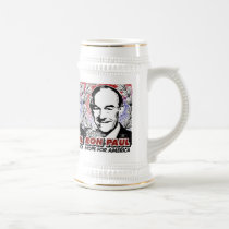 RON PAUL Hope For America Beer Stein mugs
