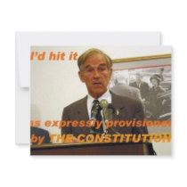 ron paul id hit it personalized announcement