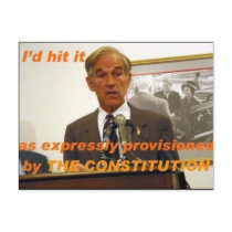 ron paul id hit it postcards