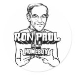 Ron Paul Is My Homeboy Stickers