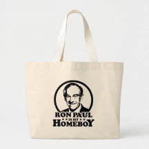 Ron Paul Is My Homeboy Tote Bag