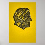 Ron Paul Libertarian Abstract Thought Poster