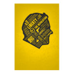 Ron Paul Libertarian Abstract Thought Poster posters