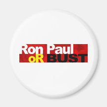 Ron Paul or Bust! Refrigerator Magnet