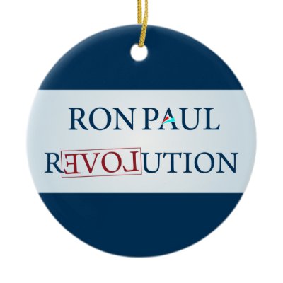 Ron Paul Christmas Tree Ornaments
