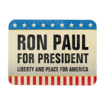 Ron Paul para presidente Magnet Imán Rectangular