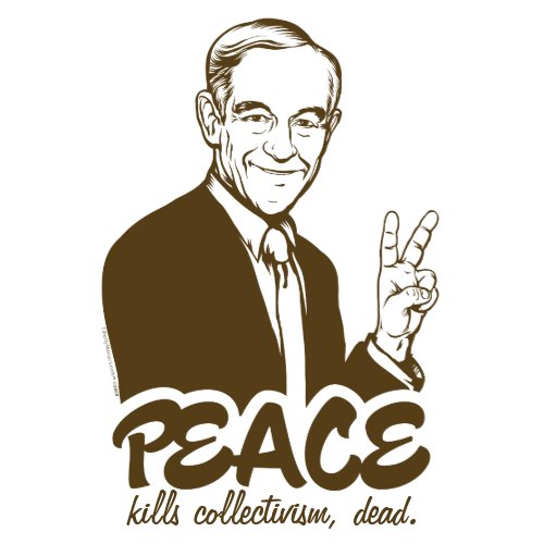 Ron Paul Peace Customizable Poster print