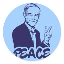 Ron Paul Peace Stickers by Libertymaniacs Ron Paul Peace Stickers