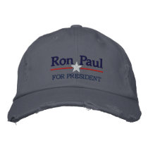 Ron Paul Personalized Text embroidered hats