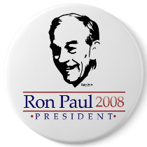 Ron Paul Portrait Gigantic Button