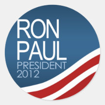 Ron Paul President 2012 Round Sticker