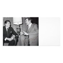 Ron Paul & Reagan Customizable Card Picture Card