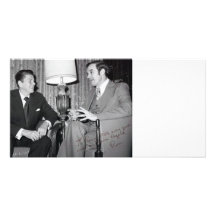 Ron Paul & Reagan Customizable Card Picture Card