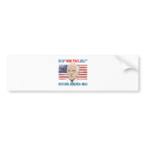 Ron Paul restore America Bumper Sticker