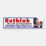 Ron Paul: Rethink role of Gov. Bumper Stickers