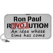 Ron Paul rEVOLution An Idea Whose Time Has Come iPhone Speaker