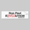 Ron Paul Revolution Bumper Sticker bumper stickers