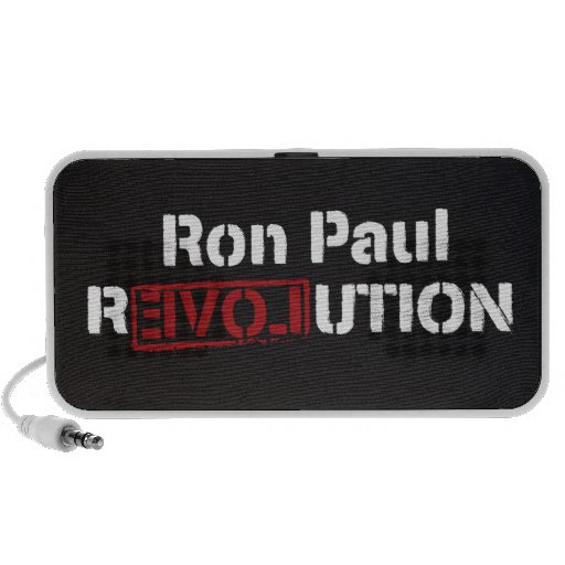 Ron Paul Revolution Doodle iPod Speaker