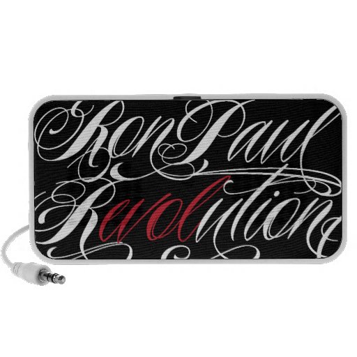 Ron Paul Revolution Doodle Portable Speaker